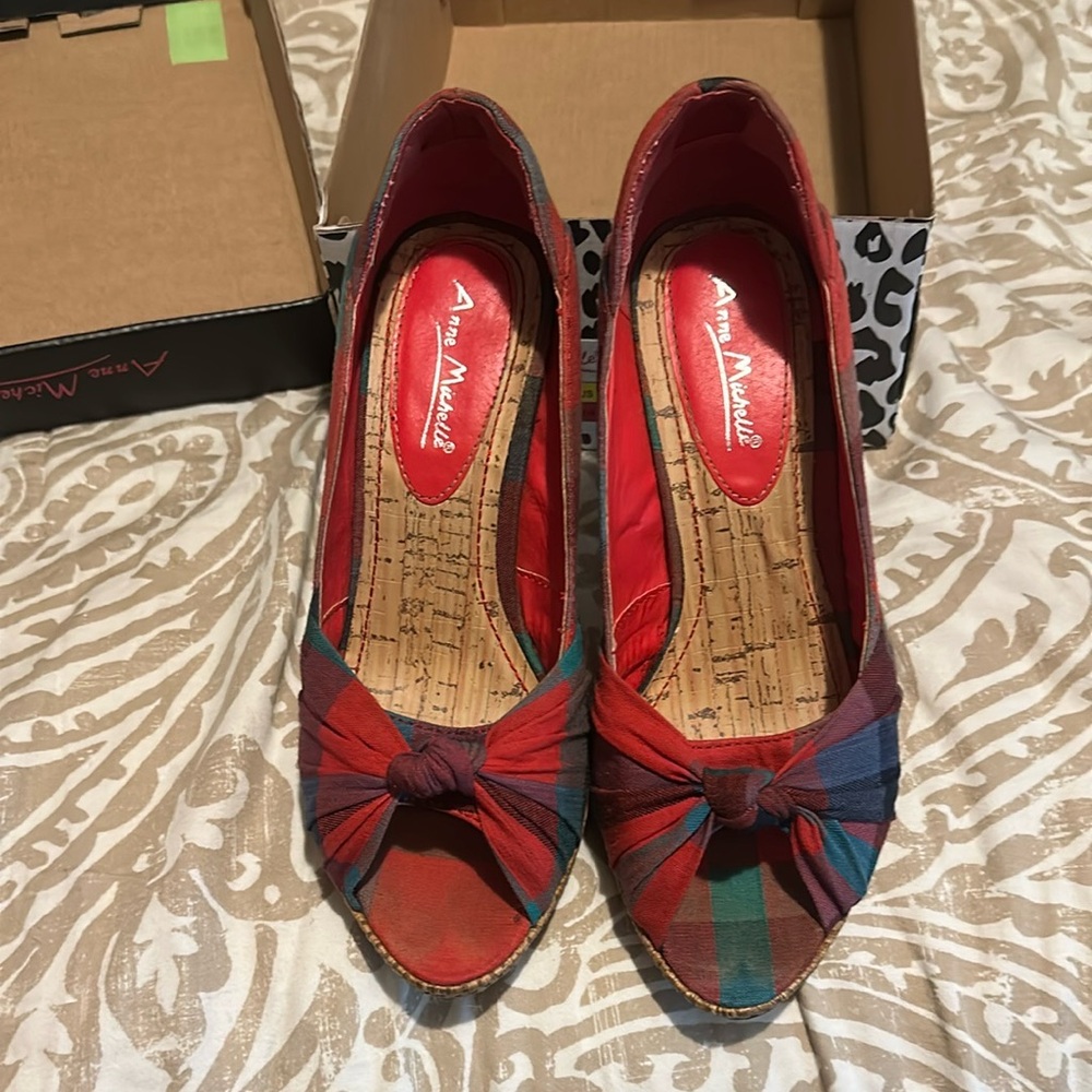 Anne Michelle Red Stiletto Heels